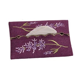 Pocket Tissue Holder in a Lavender Design.