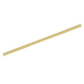 MECCANIXITY 1pcs Brass Rods (6mm) 1/4 Inch x (200mm) 8 Inch Brass Solid Round Stock Lathe Bar for Knife Handles Pin DIY Craft Model Plane