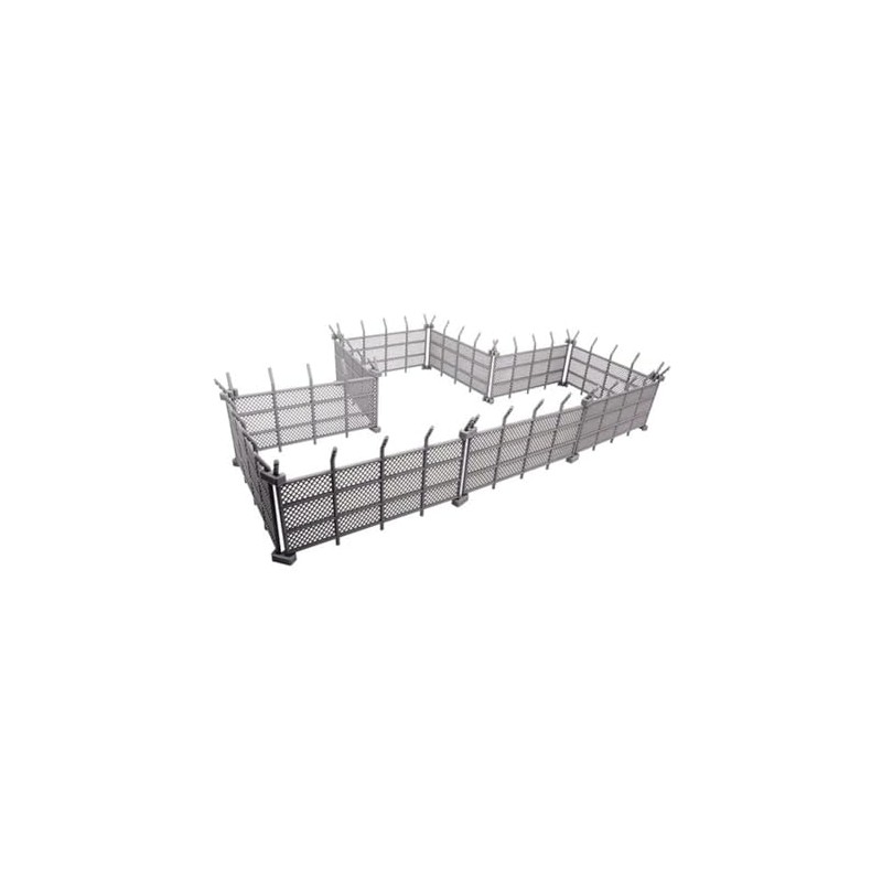 Monster Scenery: Chain Link Fences (Unpainted Tabletop Scenery Set)