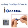 Archery Peep Sight for Compound Bow Interchangeable Aluminium Alloy Inner