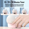 Cute Bunny RGB Rechargeable Night Light, Soft Silicone Lampshade, Adjustable