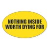 CafePress Nothing Inside Sticker Oval Car Bumper Sticker