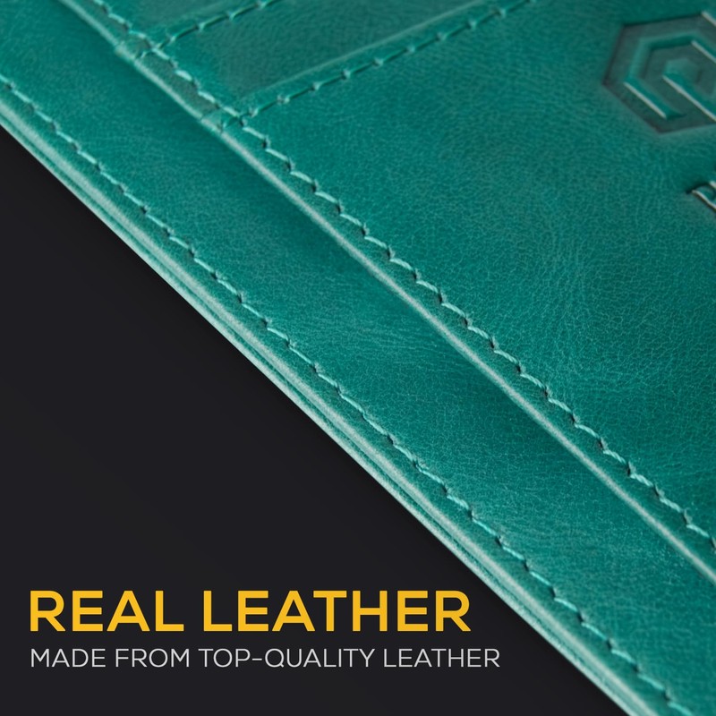 PIRNA Mini Leather Wallet with RFID Protection - Slim Wallet