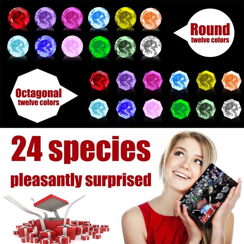 24Pcs/Set Christmas Countdown Calendar Toy Christmas Advent Calendar Decompression Gift