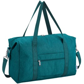 for Ryanair Cabin Bags 40X20X25 Underseat Small Foldable Travel Duffel Hospital Weekend Bag for Women Ryan Air Carry on Luggage Holdall Tote for Men 20L (Teal)