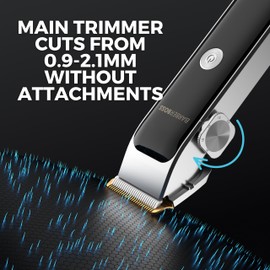 BarberBoss Professionelle Herren-Haarschneidemaschine, tragbarer Bartschneider für Herren, Gesichtspflege, schnurlose Haarschneidemaschine für Männer, Haarschneidemaschine für Herren