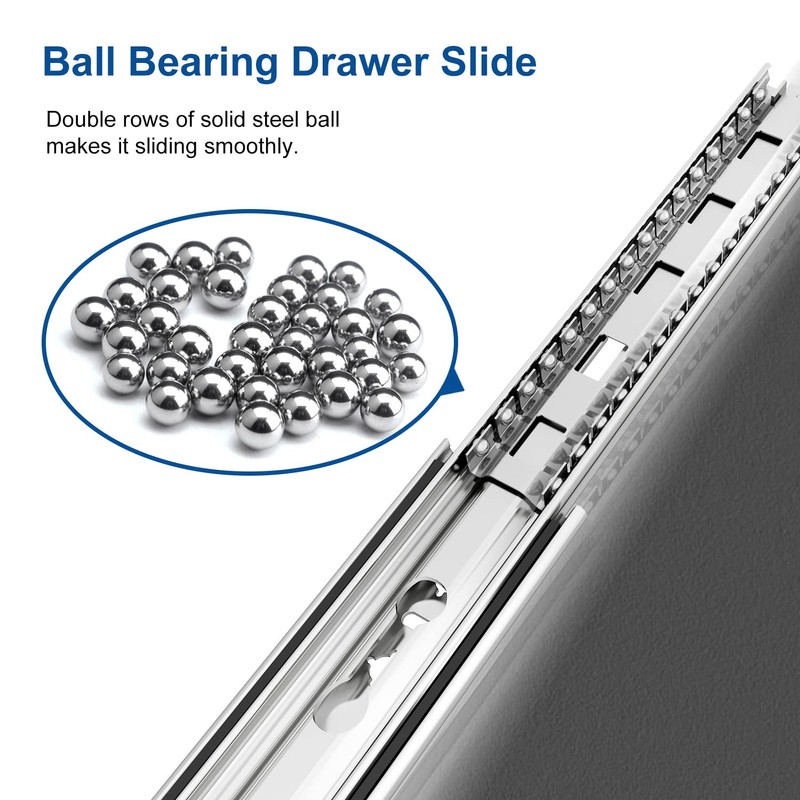 VADANIA 40" Heavy Duty Drawer Slide with Lock #VD2053, 2"