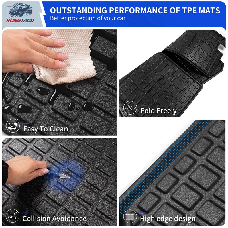 Rongtaod Cargo Mat Compatible with 2016-2025 2026 Honda Pilot Trunk
