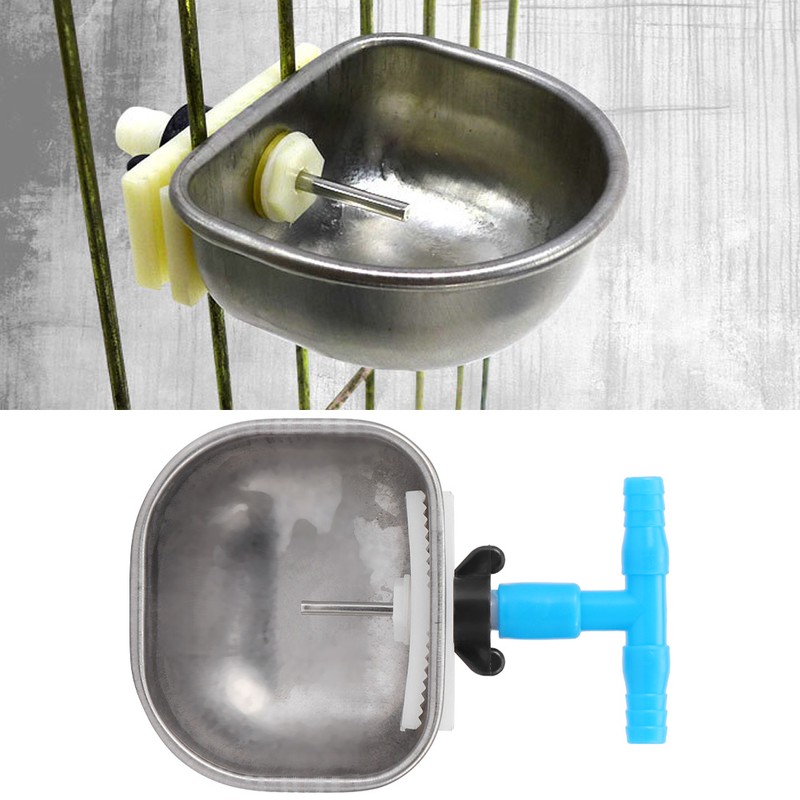 5Pcs Stainless Steel Automatic Rabbit Drinker Nipple Drinking Bowl Waterer