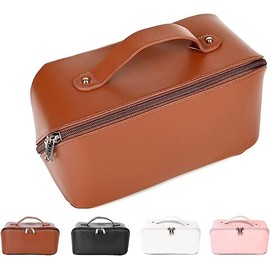 MIRARIYA Portable Cosmetic Bag Makeup Pouch with Zipper for Women Girls Wide Opening Cosmetic Makeup Travel Organizer Toiletry kit Bag Pouch case with Handle(multicolour/1pcs), multicolor, MODEN