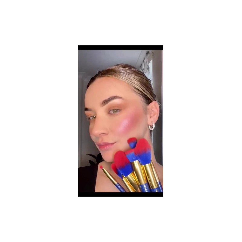 Docolor Juego De Brochas De Maquillaje De 19 Piezas