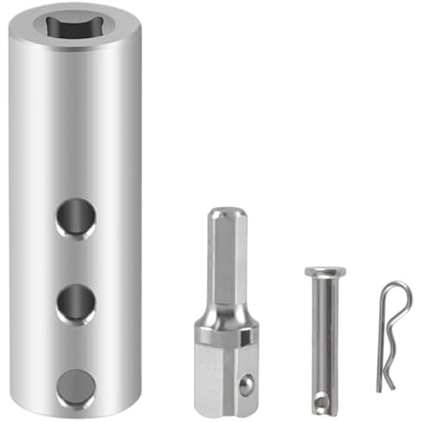 Upgraded Stainless Steel Trailer Jack Electric Drill Adapter with a