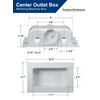 Highcraft TC300 Replacement Washing Machine Outlet Box with Faceplate White