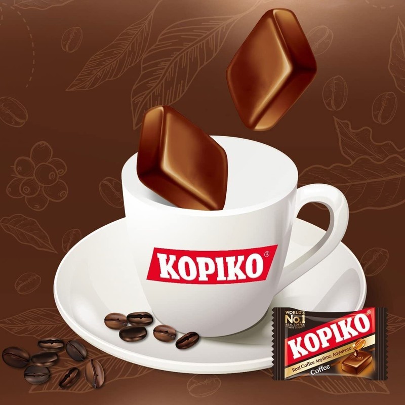 Kopiko Coffee Hard Candy 4 Pack On the Go Caffeine