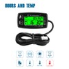 Runleader Digital Tach Hour Meter,Engine Temperature Gauge,Alert RPM & Temp,Backlights