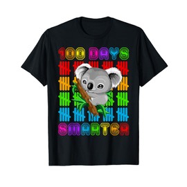 100 Days Smarter Koala Bear Lovers Happy 100th Day Of School T-Shirt