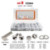520 pieces M3 M4 M5 M6 stainless steel hexagon head