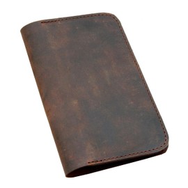 Leather Cover for Field Notes Moleskine Cahier Pocket Journal Handmade Vintage Leather Cover diary 3.5" x 5.5" Notebooks (Brown)