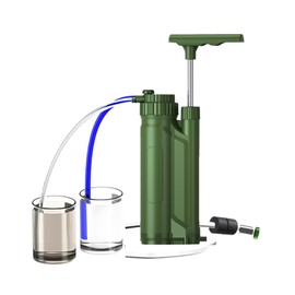 Reyaleen Portable Water Purifier, Water Purifier, Outdoor Filter, Disaster Prevention, Portable Water Purifier, Made in Japan, UF Membrane (0.0001 μm) River Water Filter, Safe Drinking Water, Disaster