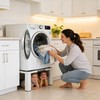 Adjustable Washer Dryer Pedestal, 12” Heavy Duty Stand (1200 lbs),