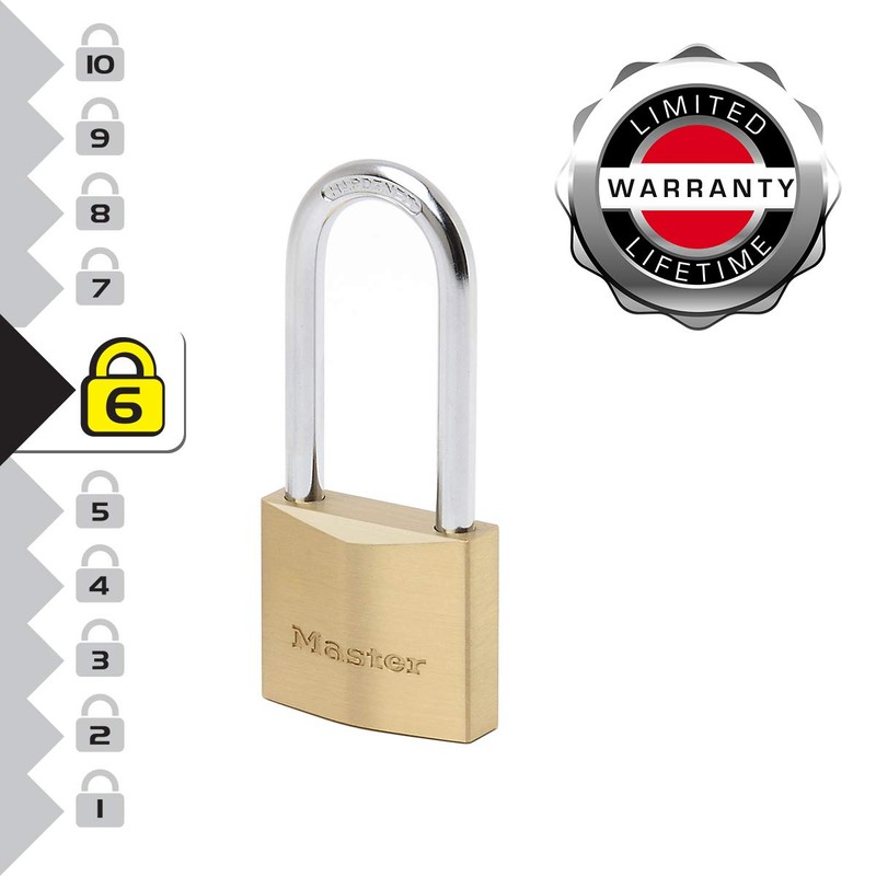 Master Lock 2940EURDLH Key Padlock with Extra Thick Solid Brass