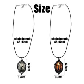 CYNOSURETECH 2 Pieces of Gothic Necklaces, Retro Necklaces, Creative Design Necklaces, Punk Style Jewelry, Clothing Accessories