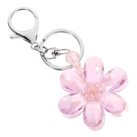 OUNONA Flower Keychain Cute Six-Petal Design Aesthetic Purse Charm Bag Charm Women S Keychain Pendant for Wallet and Backpack Accessories
