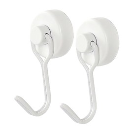 Orirya Wall Hanging Hook, Strong Magnet, Hook, No Scratches, Neodymium Magnets, Keys, Small Storage for Office, Kitchen, Bathroom, Refrigerator, Iron Surfaces, Strong Magnetic Hooks, Vertical Load