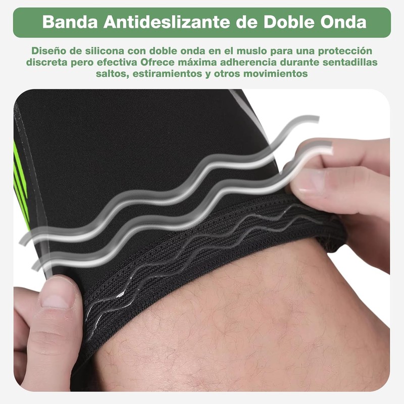Set de 2 Rodilleras Deportiva, Rodilleras para Gym Protección Articular