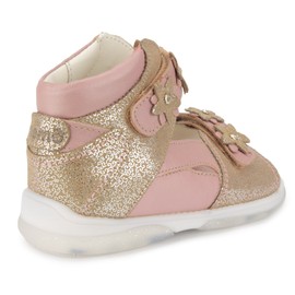 Memo Monaco Children's Corrective Orthopedic AFO Sandal, Salmon, 25 (9 M US Toddler)