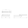 ALUSFERA Extendable Clothes Rail Wardrobe Clothes Rail for Wardrobe Clothes
