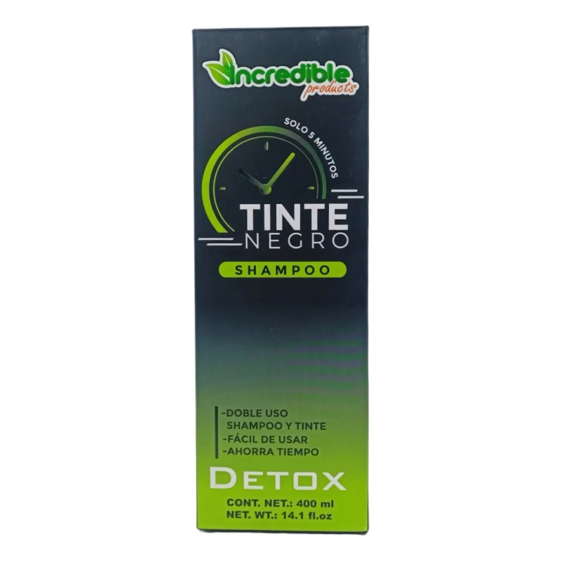 Shampoo Canas Tinte Cabello Color Negro