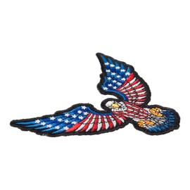 PatchStop American Flag Eagle Iron On Patches for Clothing Jeans - 4.752x3.5in Small DIY Sew On Patch for Jackets Bags - Embroidered Patriotic Eagle Decorative Patches