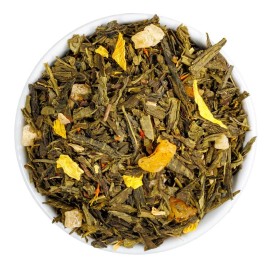 Fusion Teas Pineapple Paradise Green Tea - Tropical Loose Leaf  Blend - Fusion Teas - Sample (.8 Ounce)