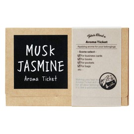 John's Blend Fragrance Sheet Aromatic Ticket, Made in Japan, OA-JON-40-6 Musk Jasmine, 8 Count (x1)