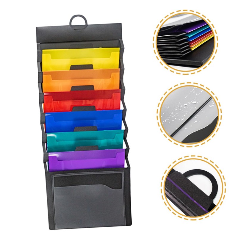 Operitacx Sheet Folder Organizer Reinforced Handles Wall Hanging File Organizer