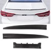 3PCs Car Rear Window Roof Spoiler Trunk Kit Tail Spoiler
