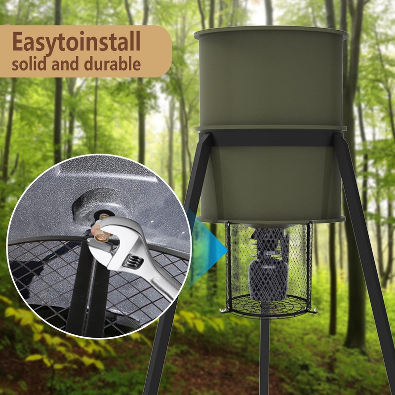 moonoom Deer Feeder Varmint Guard, 12.3” x 11.8”Varmint Cage for