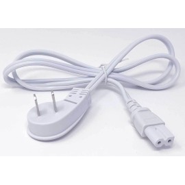 SF Cable 10ft NEMA 1-15P to C7 Ultra Low Profile Angle Polarized Power Cord- ...