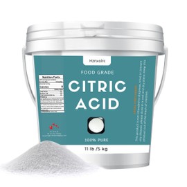 11 lb Citric Acid Powder Food Grade, Citric Acid for Cleaning, 100% Pure, Natural Preservative, Ideal for Cooking and Baking, Citric Acid for Bath Bombs and Canning