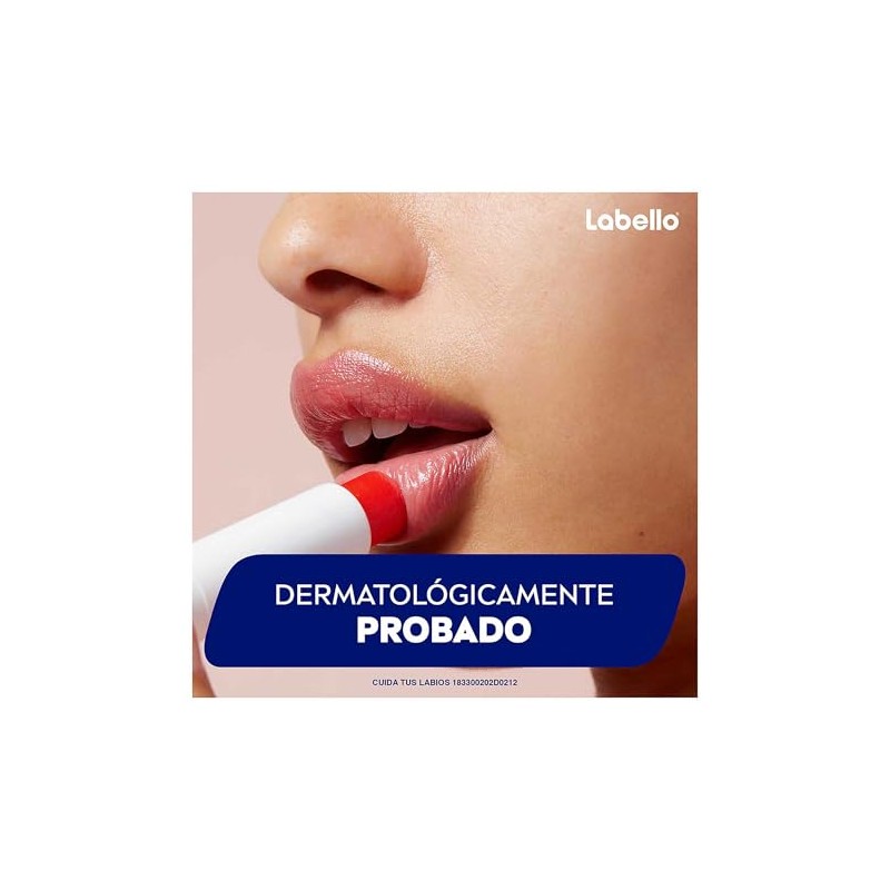 LABELLO Bálsamo labial con color Fresa (4.8g) protector labial con