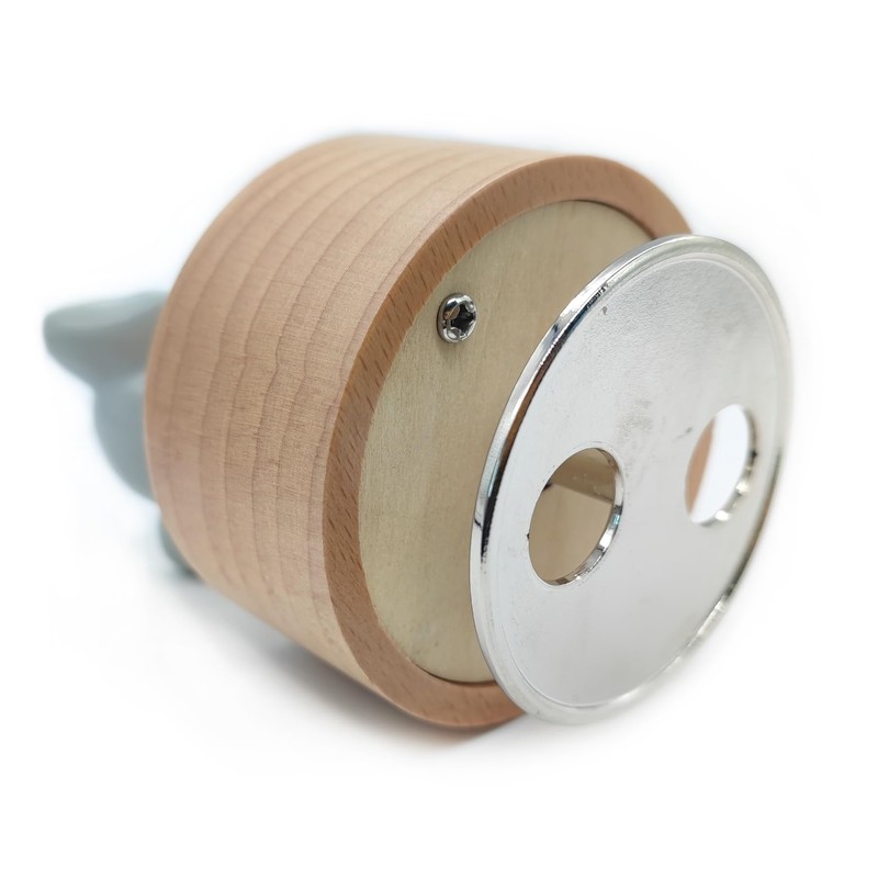 Mini Wooden Animal Rotary Music Box with Cute Elephant Ornament