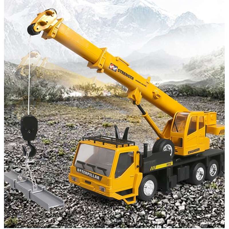 WEECOC RC Crane Construction Tractor Remote Control Large Crane Truck
