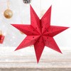 VALICLUD 2 x Christmas Star Paper Shade Red Paper Lantern