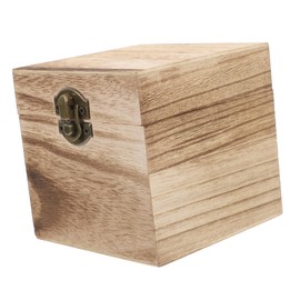 OSALADI Unfinished Wood Keepsake Box with Lock Square Decorative Storage Box for Jewelry and DIY Crafts for Birthdays and Home Decoration