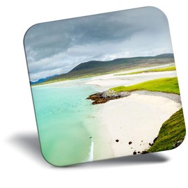 Destination Vinyl ltd Fridge Magnet - Luskentyre Beach Isle of Harris Scotland 16378