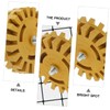 Operitacx 2 Sets 4 Inches Pneumatic Degumming Wheels Rubber Eraser