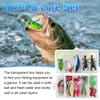 Pack of 107 Fishing Lures Fishing Bait Rubber Fish Fishing