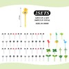 NIDHFG 108 Pieces Cartoon Fruit Forks, Plastic Fruit Forks, Party