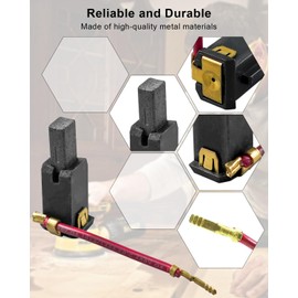 QAGGUM 4Pcs Carbon Brush Box Assembly Fit for Dewalt DWE6423 CMEW231 DWE6421 DWE6411 DWE6411K DWE6420 DWE6423K Sander, Replace N292059 N421468